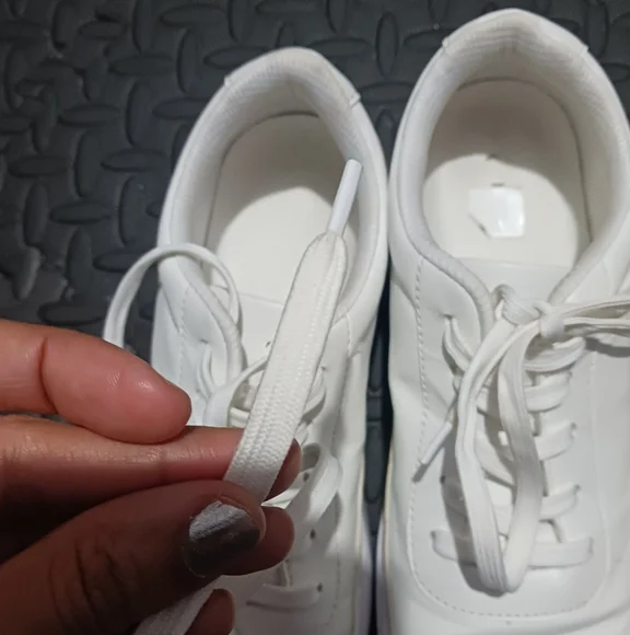 Men White canvas sneakers - Picture 11 of 12